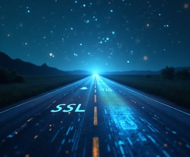 a road with a road sign that says ssl