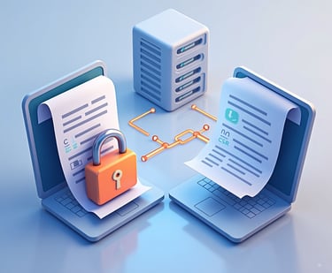 a laptop computer with a padlock on it