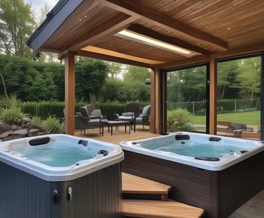 A curved facade covered in white latticework