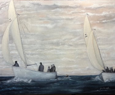 "Sail Ho" 63.5 x 76.2 cm   Oil on canvas 