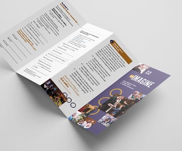 4-fold brochure front and back with impactful design