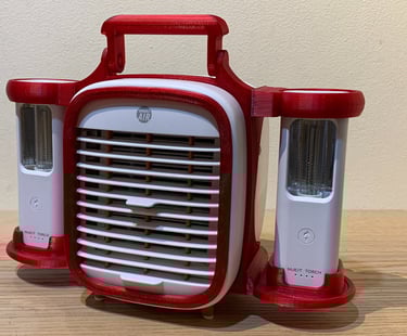 Smart Air QT3 fan with NUKIT Torches in DUO holder