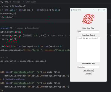 Python tkinter project