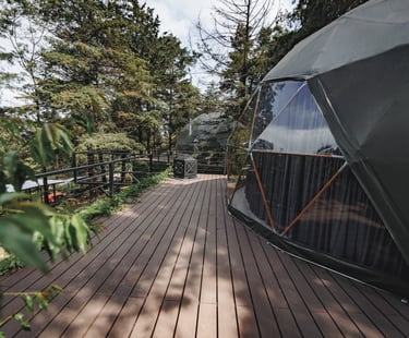 Domos glamping en la naturaleza 