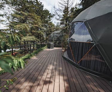 Domos glamping en la naturaleza 