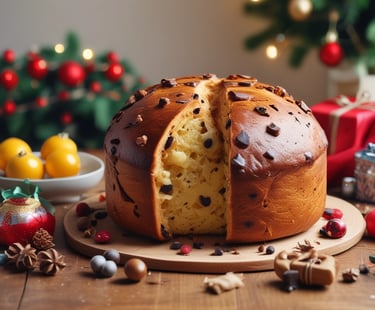 panetone de chocolate