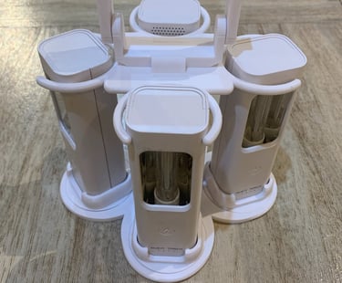 4x Nukit Torch in Quad Rotate holder, white