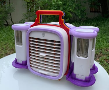 QT3 with 4x Nukit Torch, Holder with Rainbow option