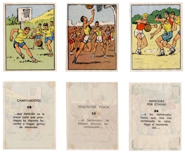 Rare 1954 Spanish Flecha Album Baloncesto Cromos Basketball Cards