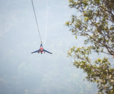SAM Zip Line Installs an 850-Meter Zipline in Nepal's First Superman Zipline.