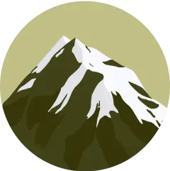 Mountain illustration showing Himalayan valleys where berries are sourced.