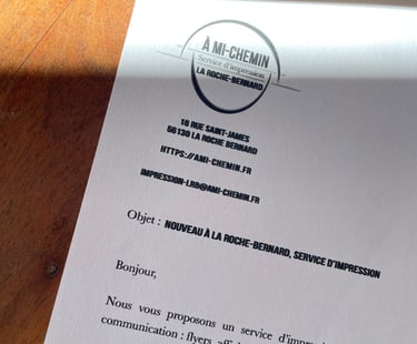 Impression pour les particuliers, association et professionnel de la communautés de communes Arc Sud Bretagne