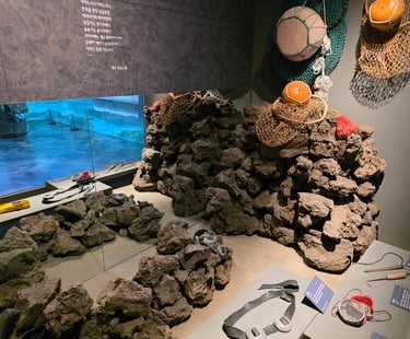 Haenyo display at the National Intangible Heritage Center