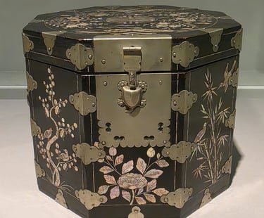 Joseon mother or pearl box displayed at the Palace Museum, Seoul