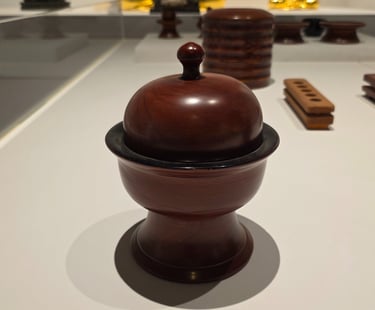 Sculpted wooden objects from the National Intangible Heritage Center in Jeonju