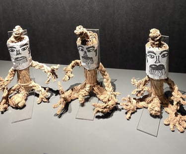 Ttibae Boat Festival straw effigy on display in Jeonju's National Intangible Heritage Center