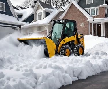a man in a yellow vest is cleaning the floor