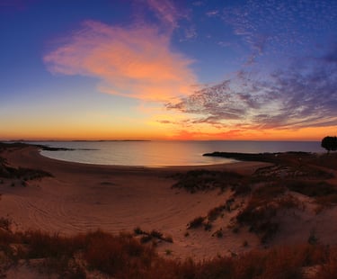 sunset on Karratha beach