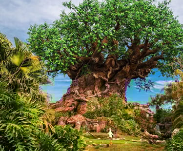 iconico árbol de la vida en animal kingdom en walt disney world