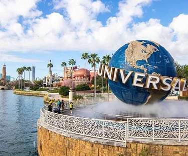 globo terraqueo universal orlando resort entrada al parque tematico en florida