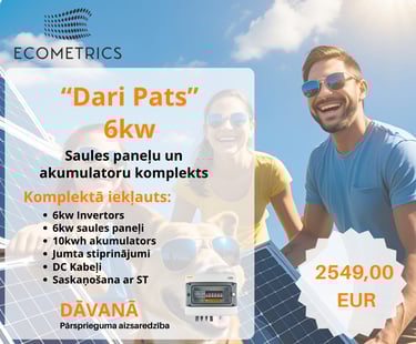 Uzstādī saules paneļus pats