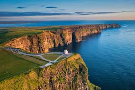 a lighthouse on the edge of a cliff
