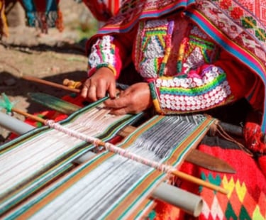 Fabrication de textiles à Chinchero