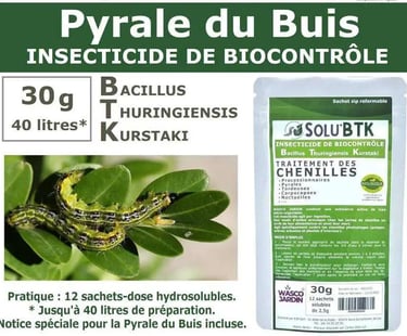 Bacillus thuringiensis pour le jardin