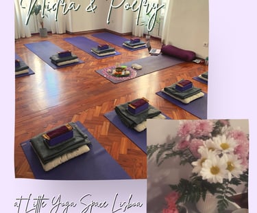 Images of Little Yoga Space Lisboa yoga studio.