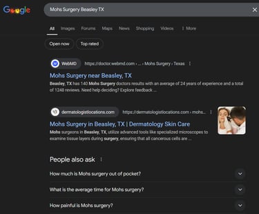 mohs surgery seo services