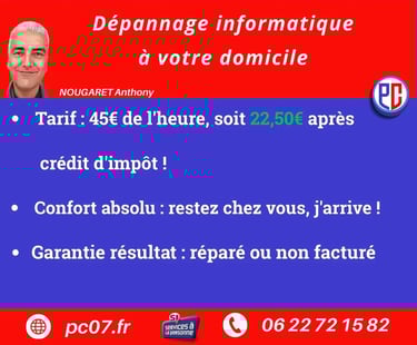 réparateur ordinateur à domicile  à valence