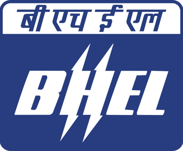 Official BHEL logo featuring Bharat Heavy Electricals Limited in Hindi and English with lightning bolt symbol.