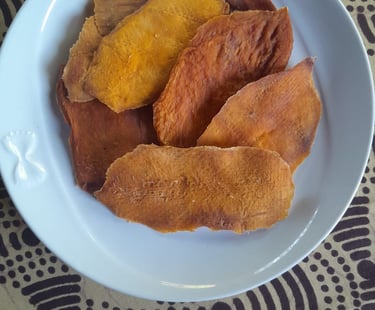 Mangue séchée gros plan