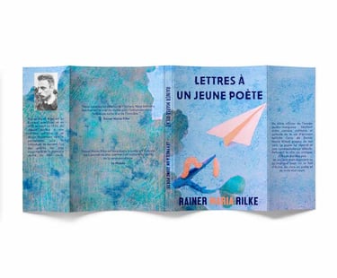 couverture illustrée du livre lettres à un jeune poète
