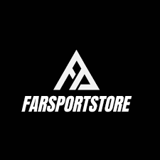 White Farsportstore logo with triangular FA icon on a black background.