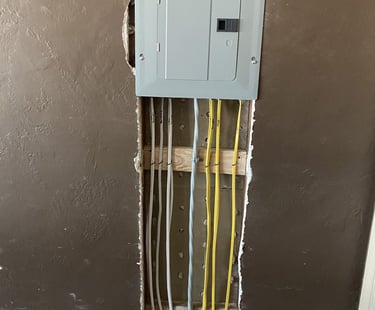 New electric panel finished results