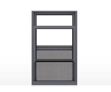 certified aluminum single hung windows