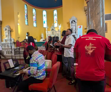 EACCR worship session during Holy Mass