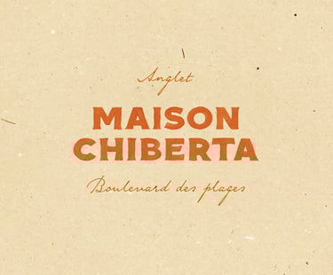 Maison chiberta, groupe annie famose, anglet, hotel et golf, identité visuelle