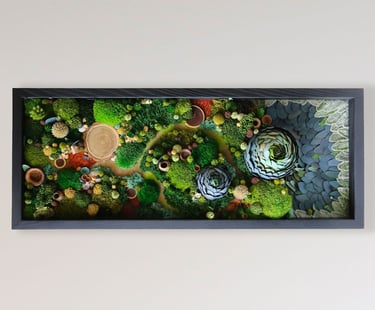 Tableau végétal réalisé par Sophie Court de l'Atelier Origine