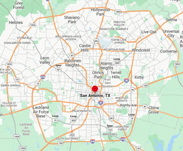 map of greater San Antonio