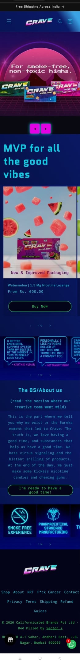 icrave.it website screenshot