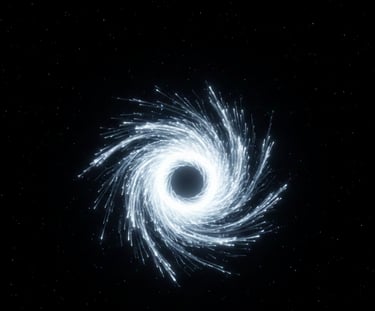 a black hole in the center of a black hole