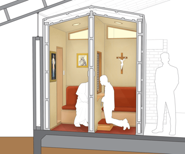 Confessional Cross Section