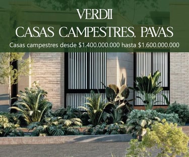 Proyecto Verdii en Pereira, casas nuevas sobre planos ideales para invertir o vivir con tranquilidad