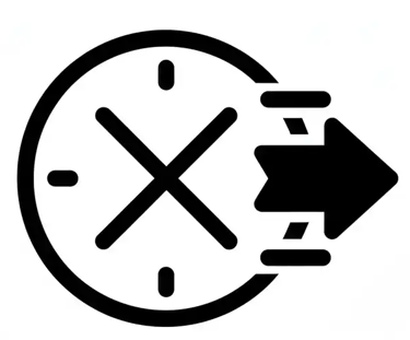 un reloj simboliza la rapidez con la que acude el podólogo a domicilio en Valencia