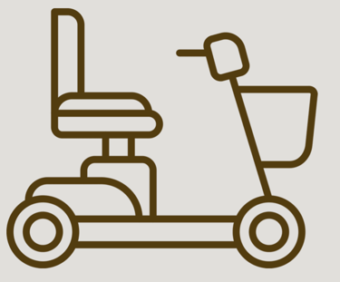 Example of assistive technology - picture of mobility scooter