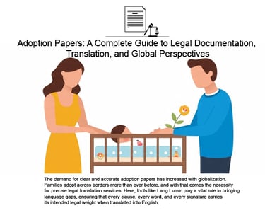 Adoption Papers: A Complete Guide to Legal Documentation, Translation, and Global Perspectives