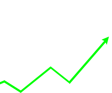 freccia verde che indica mercato in rialzo