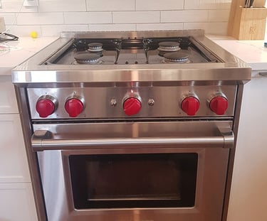 Replaced gas burners and ready for use